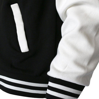 2024Johnny Hallyday nova jaqueta bomber masculina de manga comprida casual jaqueta de uniforme de beisebol