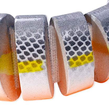 Iscas Artificiais Articuladas Wobblers para Pesca de Lúcio 13,4cm, Seções Múltiplas, Isca Rígida Artificial para Trolling, Ferramentas de Pesca de Carpa e Lúcio