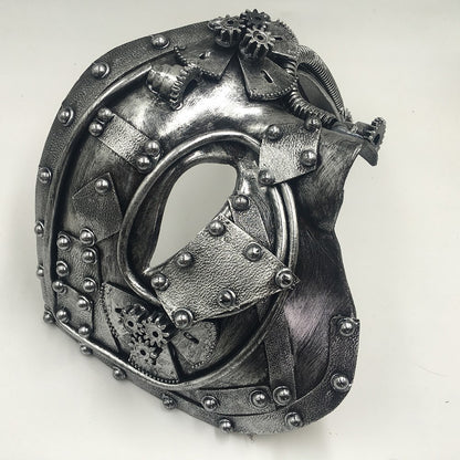 Steampunk  Phantom Masquerade Cosplay Medieval Retro Mask Ball Half Face Men Punk Costume Halloween Party Costume Props