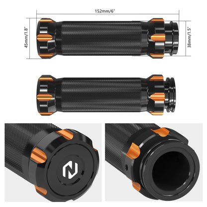 Handlebar Hand Grips For Harley Road King FLHR Road Glide FLTRX Street Glide FLHX Fat Boy 114 FLFBS Low RiderST Heritage Classic