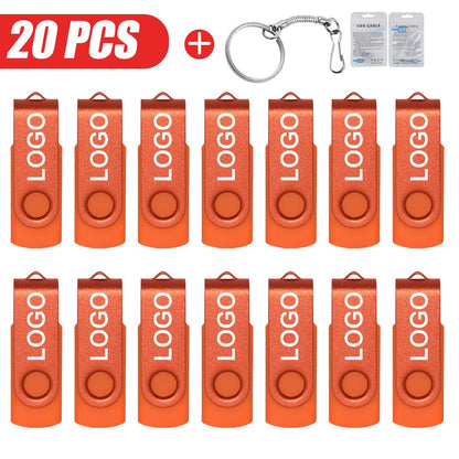 20 unidades/lote Pen Drive USB 2.0 com Logotipo Personalizado 4GB 8GB 16GB 32GB Pendrive 64GB Unidade de Memória Real Capacidade U Disk Cle Usb