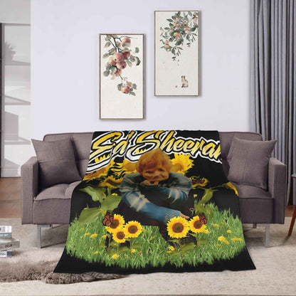 Manta de Viagem Ed Sheeran Cobertor de Lã para Decoração de Casa Macio Quente Colcha Personalizada de Qualidade Presente de Aniversário
