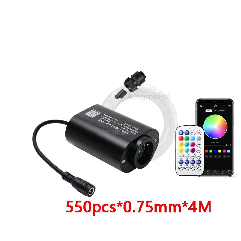 Mini 6W Twinkle  Fiber Optic Star Ceiling Light Kit RGBW APP Control Car Star Light Roof  for Starry Sky Fiber Optic Ceiling