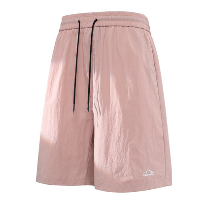 Men's Summer Embroidery Shorts Fashion Shorts Jogging Breathable Short Pants Male Shorts Casual Pants Simple Baggy Sports Shorts