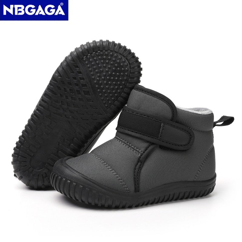 Unisex Kids' Outdoor Anti-slip Winter Snow Boots Warm Plush Toddler Boys Girls Comfortable Walking Shoes Size 19-28