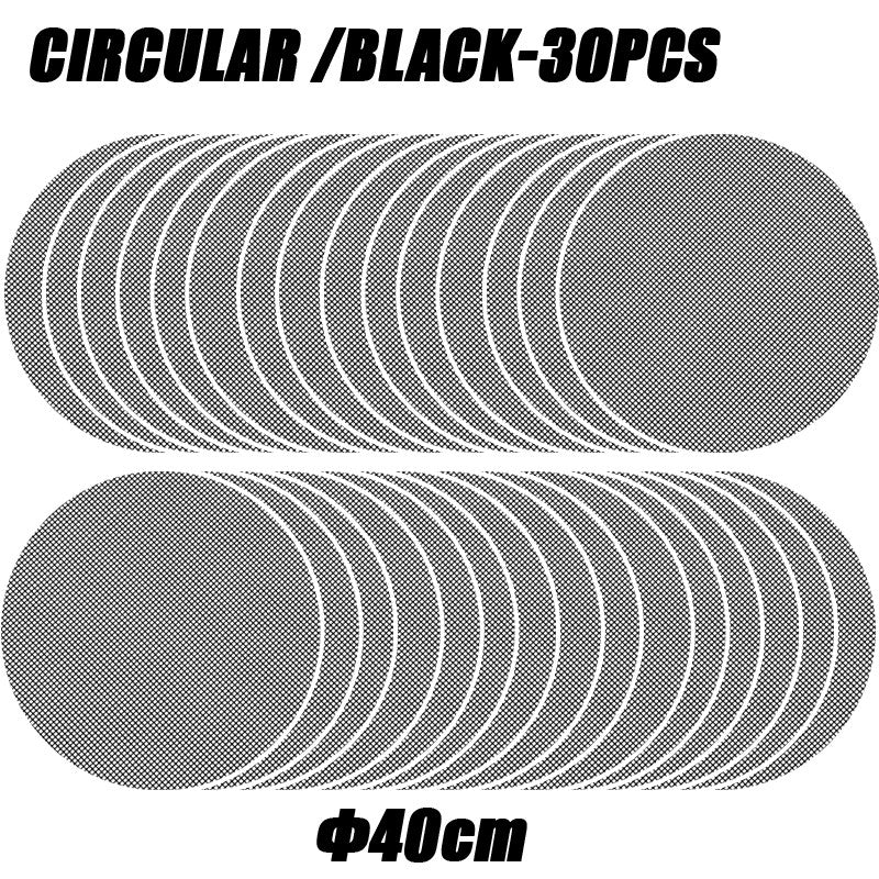 50PCS Non-Stick High Temperature Resistant BBQ Grid Pad Barbecue Mesh Reusable Easily Cleaned Cooking Pads Baking Grill Tool