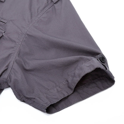 Men's Shirt 2024 New Men Cargo Shirt Fashion Casual Shirt Summer Style 100% Cotton Solid Mens Casual Shirt Plus Size S-3XL 55888