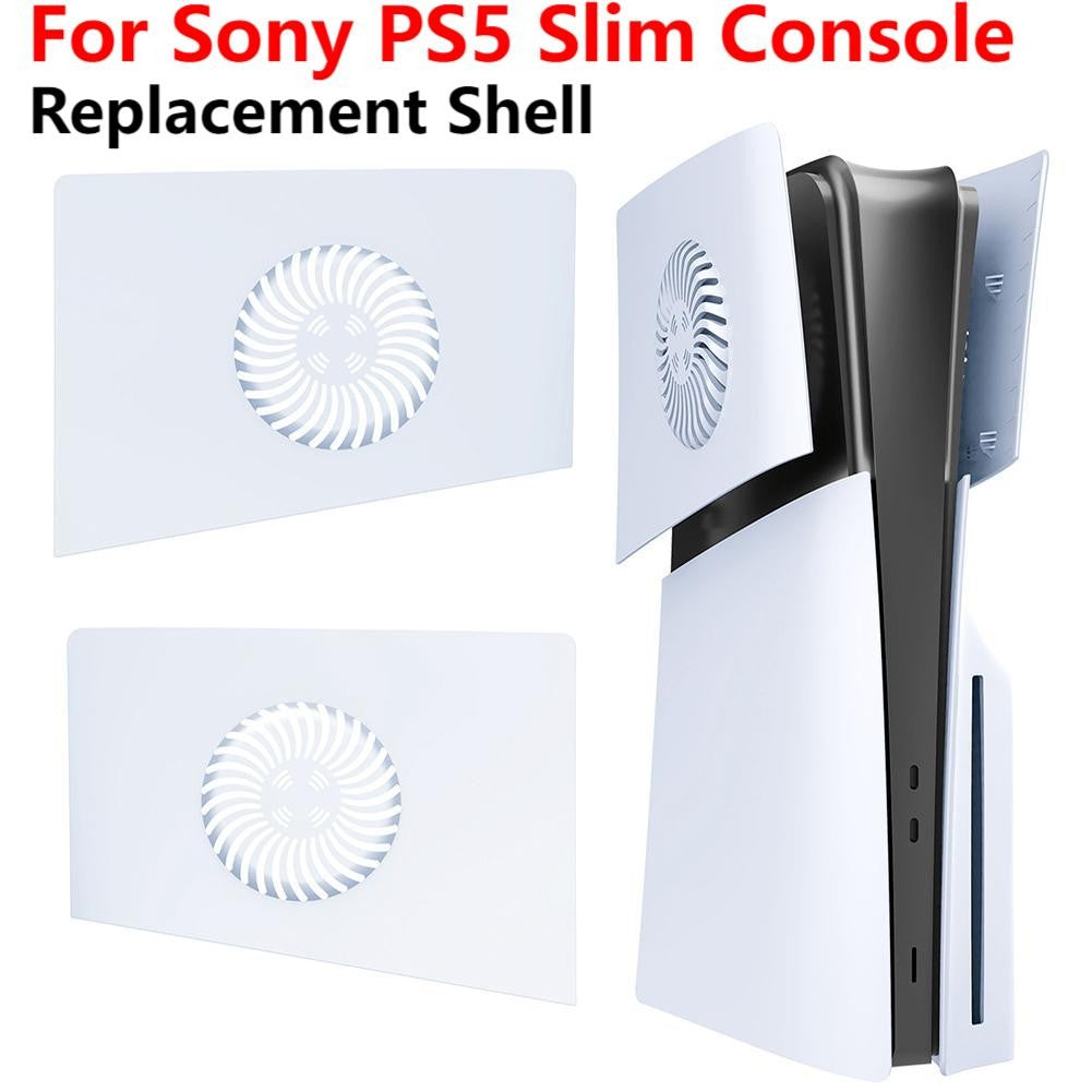 Faceplate with Cooling Vent for Playstation 5 Slim Disc Digital Edition PS5 Slim Console Face Plates Cover ABS Replacement Shell