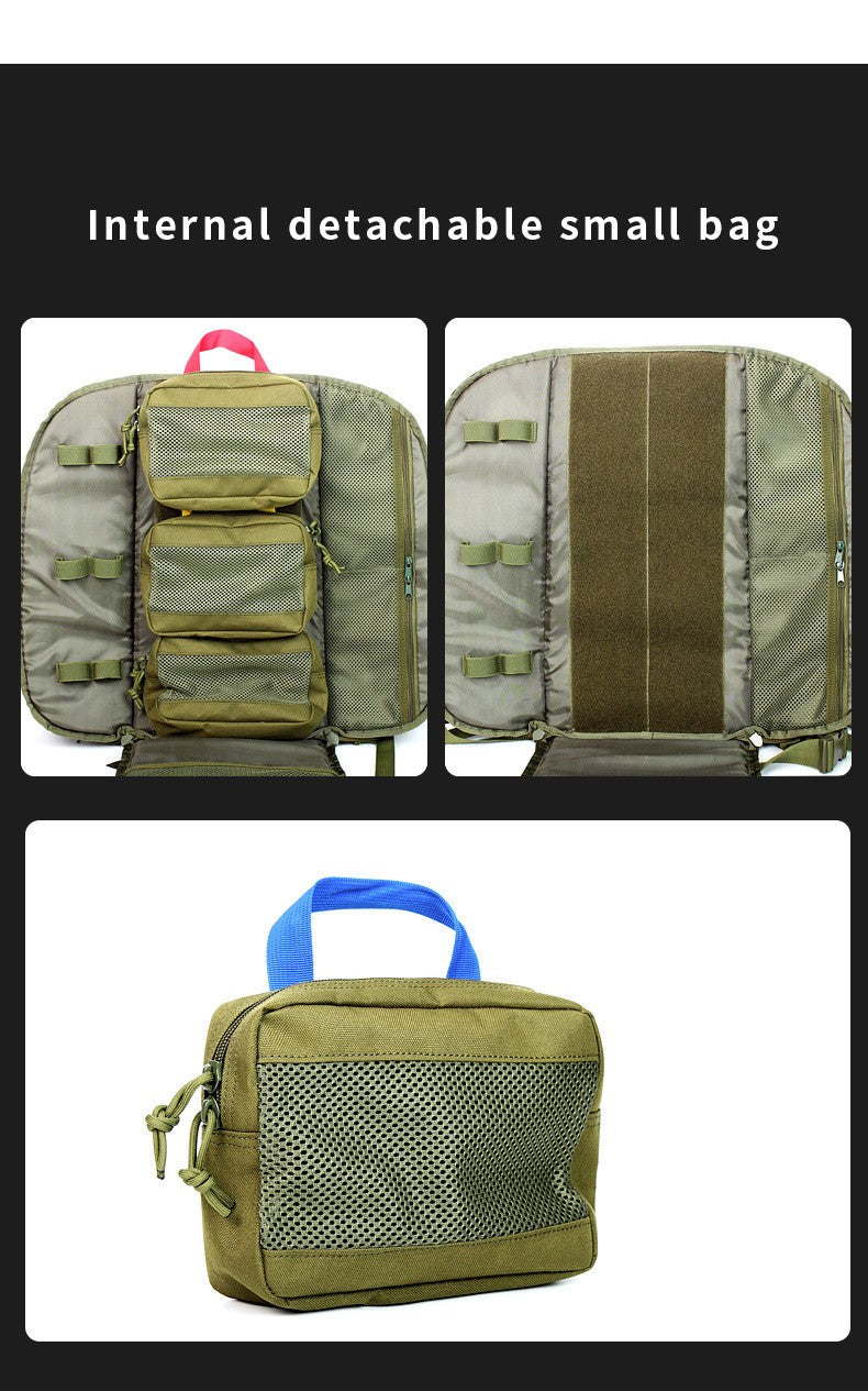 Tactical Outdoor Medical Backpack Large Capacity Camping Mountaineering Backpack Emergency Bag Multi-functional Storage Bag