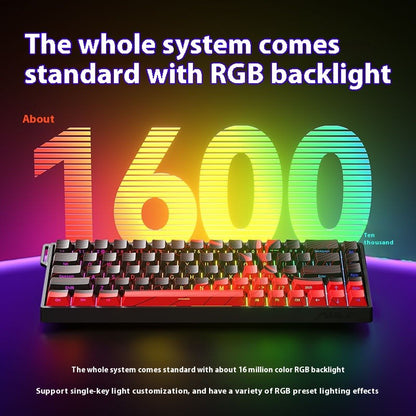 Teclado mecânico AULA WIN60 WIN68 HE MAX switch magnético 8k de polling rate RGB zona morta 0 teclado de jogos personalizável para e-sports