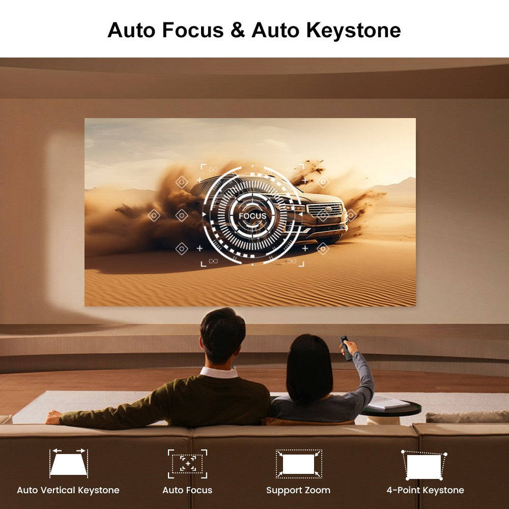 Projetor Android Touyinger L9W Ultra 4K Mini Projetores Full HD Cinema Vídeo Projetor LED Home Theater Beamer Tela Bluetooth