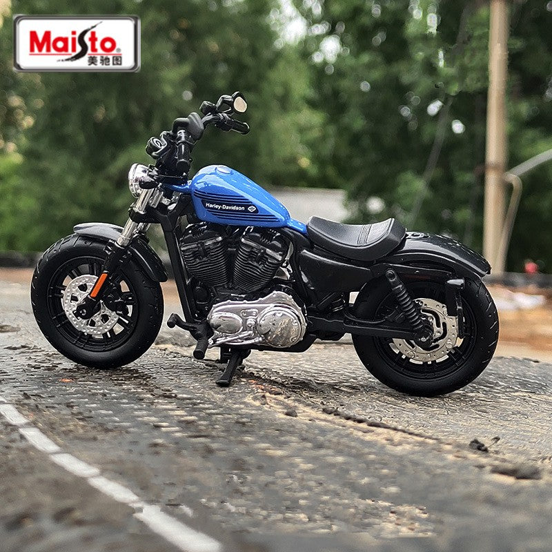 Maisto 1:18 Harley 2018 Forty-Eight Special Liga Racing Modelo de Moto de Rua Diecast Metal Modelo de Moto Esportiva Presente Infantil