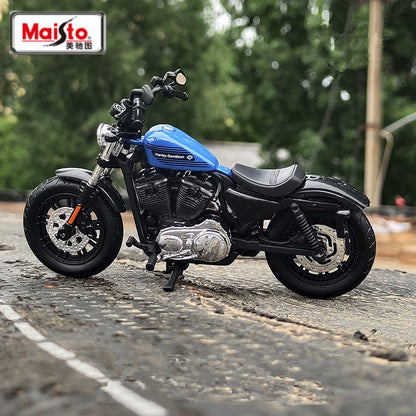 Maisto 1:18 Harley 2018 Forty-Eight Special Liga Racing Modelo de Moto de Rua Diecast Metal Modelo de Moto Esportiva Presente Infantil