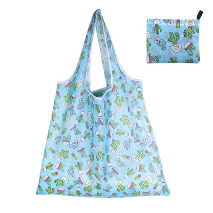 Reusable Shopping Large Bag Foldable Eco Tote With Pouch For Grocery Gym Office Supplies Beach Gear School Toys Storage Bags