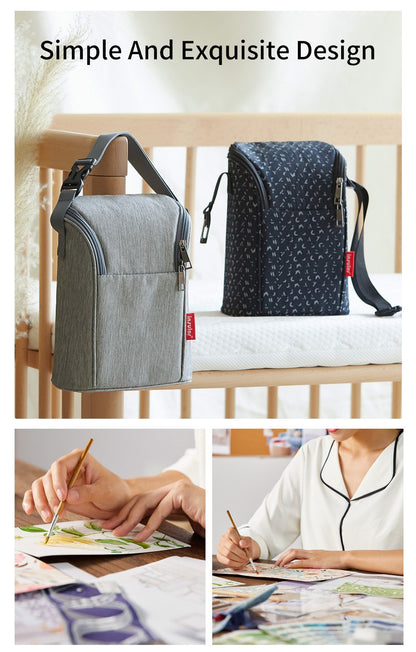 INSULAR Baby Thermal Bag Breastmilk Insulation Sack Infant Cooler Package Stroller Hang Tote Milk Bottle Mom Keep Warm Portable