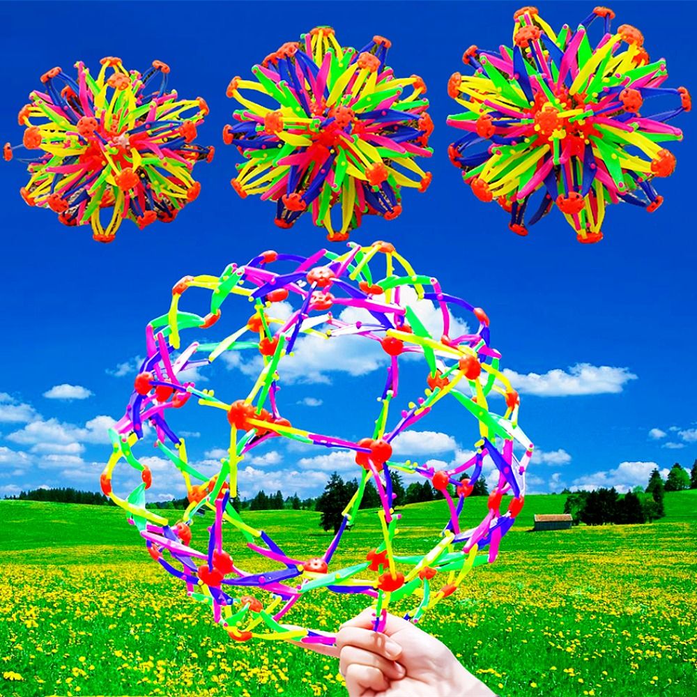1 Pcs Outdoor Magical Colorful Telescopic Ball for Children Birthday Baby Shower Party Celebration Kindergarten Gift Reward