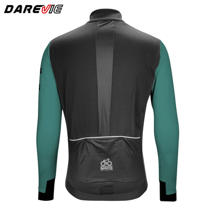 DAREVIE Cycling Men's Jacket WindProof Fleece Pro Cycling Jackets Longsleeve Warm Soft Brushed Pro Breathable Bicycle Clothing