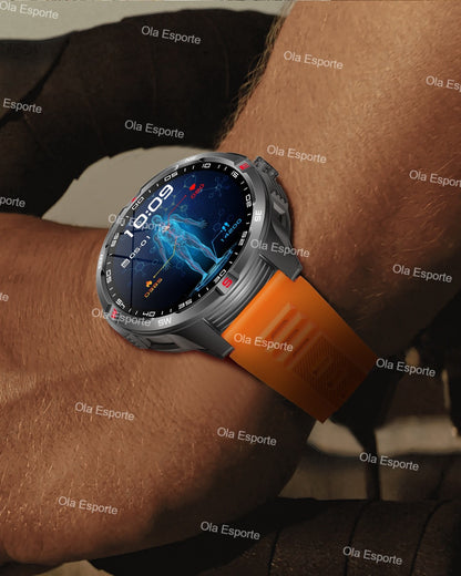 T-Rex 3 Military 1000mAh Battery Smart Watch 10ATM Waterproof GPS Track Compassr Bluetooth Call AMOLED Men Swim Sport Smartwatch