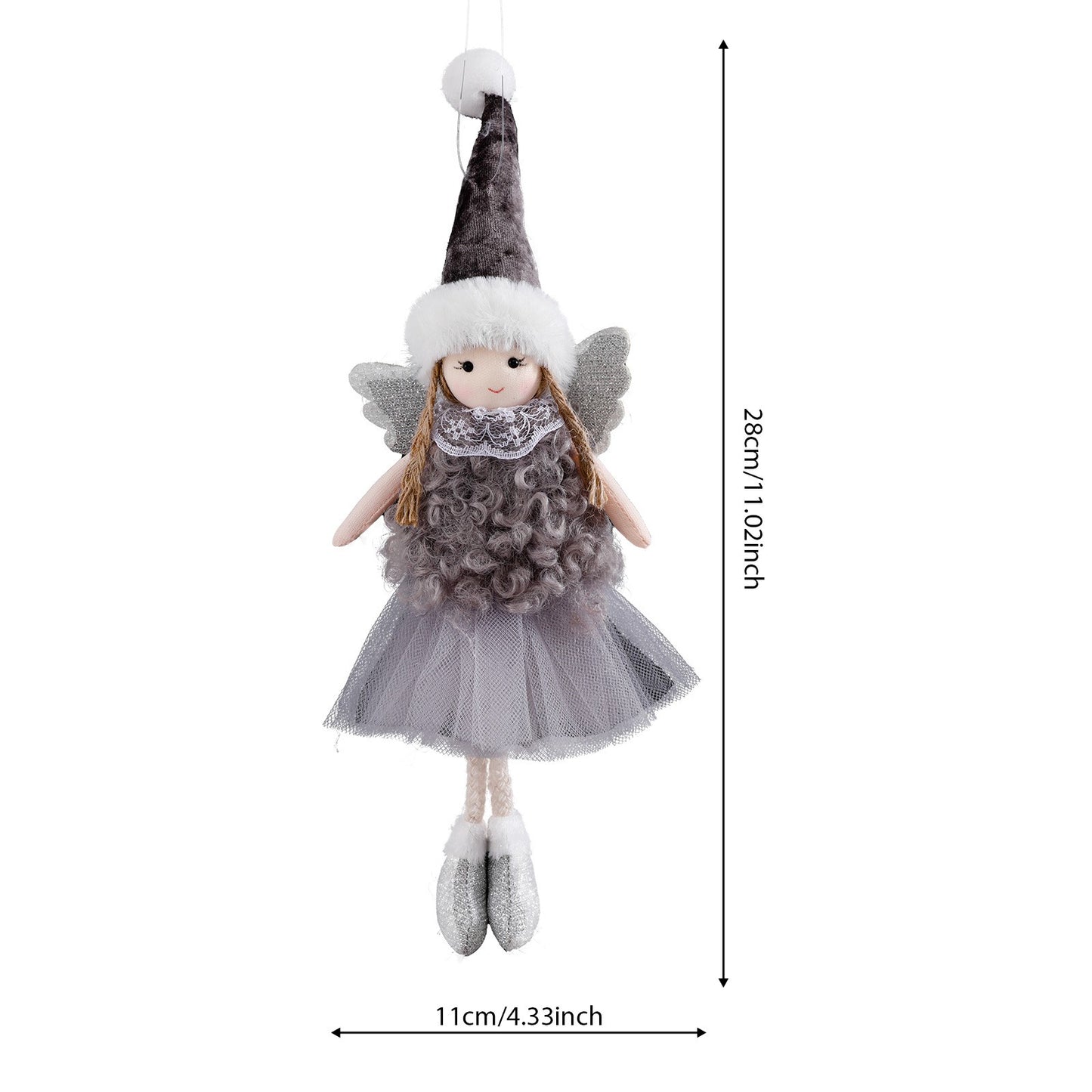 2024 New Year Gift Cute Christmas Angel Doll Xmas Tree Ornament Noel Deco Christmas Decoration for Home Natal Navidad 2023 Decor