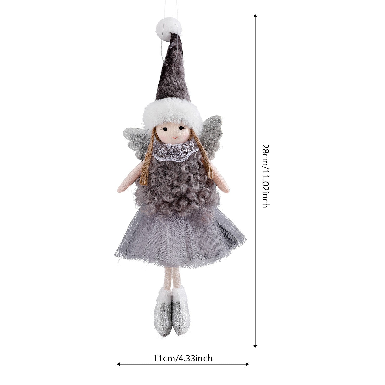 2024 New Year Gift Cute Christmas Angel Doll Xmas Tree Ornament Noel Deco Christmas Decoration for Home Natal Navidad 2023 Decor
