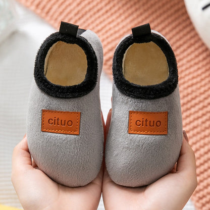 Winter Warm Baby Slippers Toddler Plush Floor Sock Shoes Boys Girl Children Soft Anti-slip Walking Shoes Indoor Home Kids Shoes