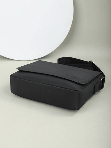 Classic Solid Stylish Simple Men's Crossbody Bag Daily Commuter Travel Large Capacity Shoulder Bag Messenger Bag