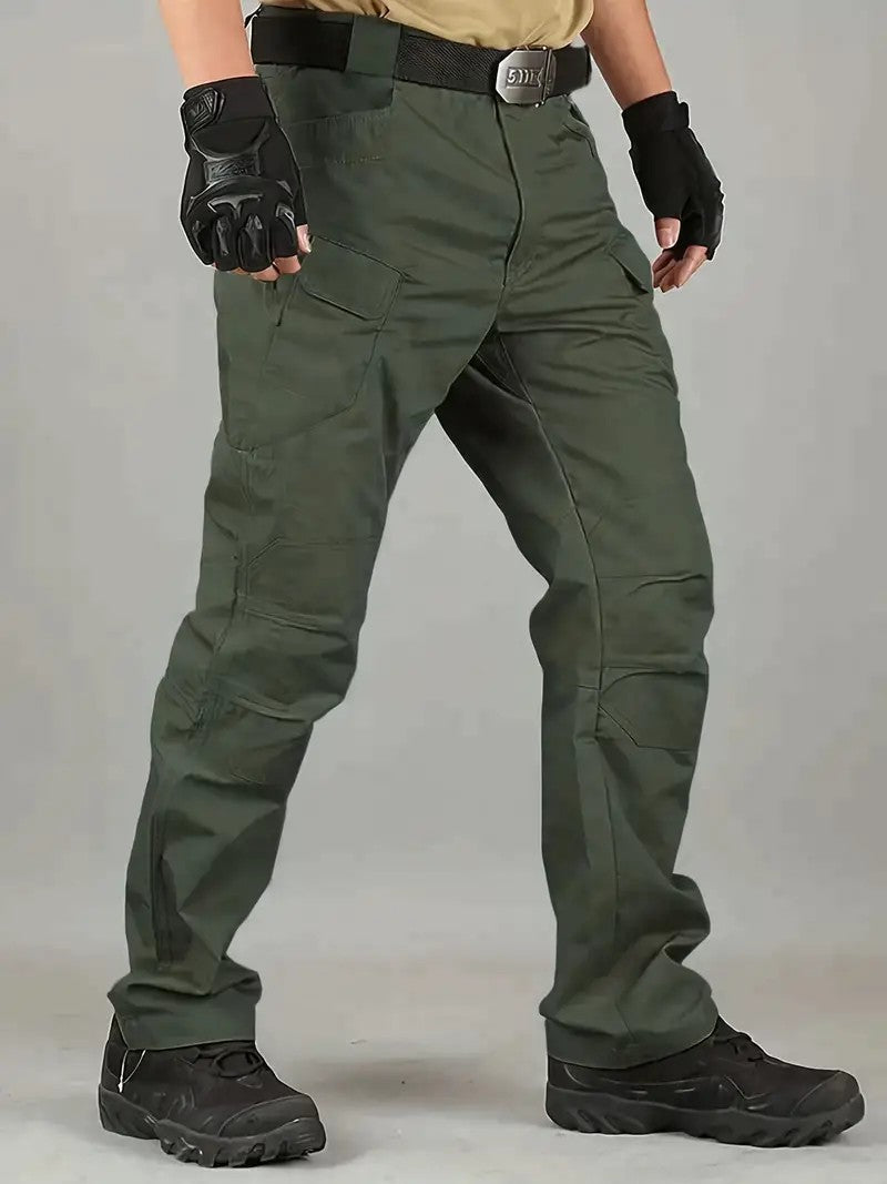 Men's Outdoor Multi Functional Tactical Pants, Multi Pocket Outdoor Hiking Sweatpants, Water-repellent, wear-resistant