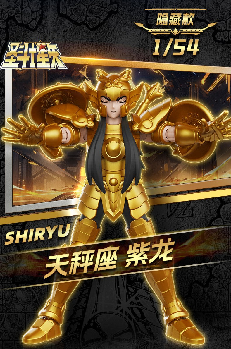 Blokees Gold Saint Action Figure Versão Galáxia 02 Libra Dohko Sagitário Saint Seiya Brinquedos de Montar Presente de Aniversário Infantil