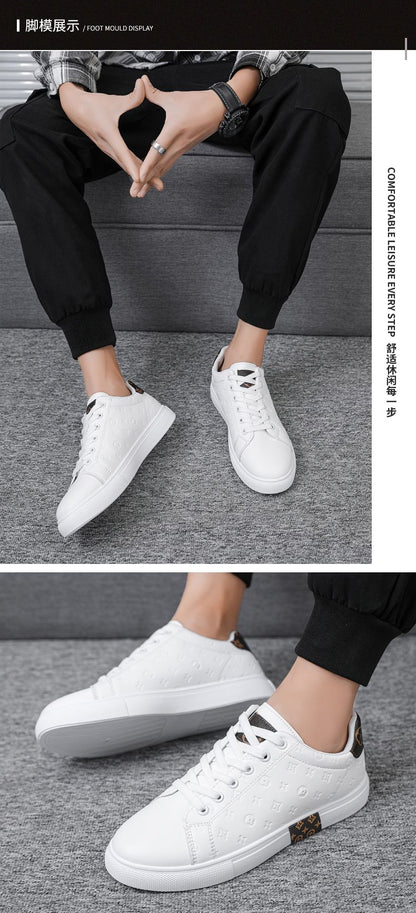 Brand Men Leather High-Top Skateboarding Shoes Men's Sneakers Male Flats Non-Slip Sport Shoes Zapatillas Hombre Mens Footwear