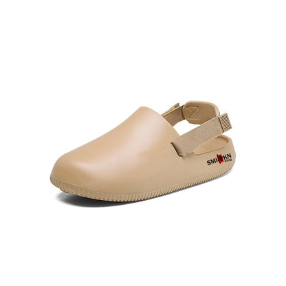 Men's casual hole shoes summer new EVA breathable soft soled sandals outdoor waterproof beach shoes youth fashion Joker slippers