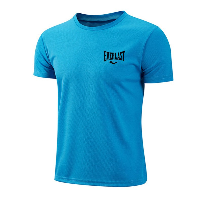2025 Men's Summer Exercise Trainning Boxing T-shirts High Grade Breathable Quick Dry Short Sleeved Top Marathon Gym Fitness Tees