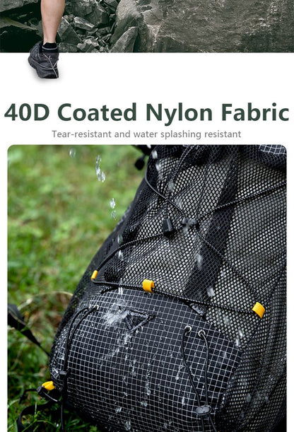 BISINNA Camping Backpack 25+10L Ultralight Travel Bag for Men Women Large Capacity Outdoor Sports Climbing Hiking Backpack