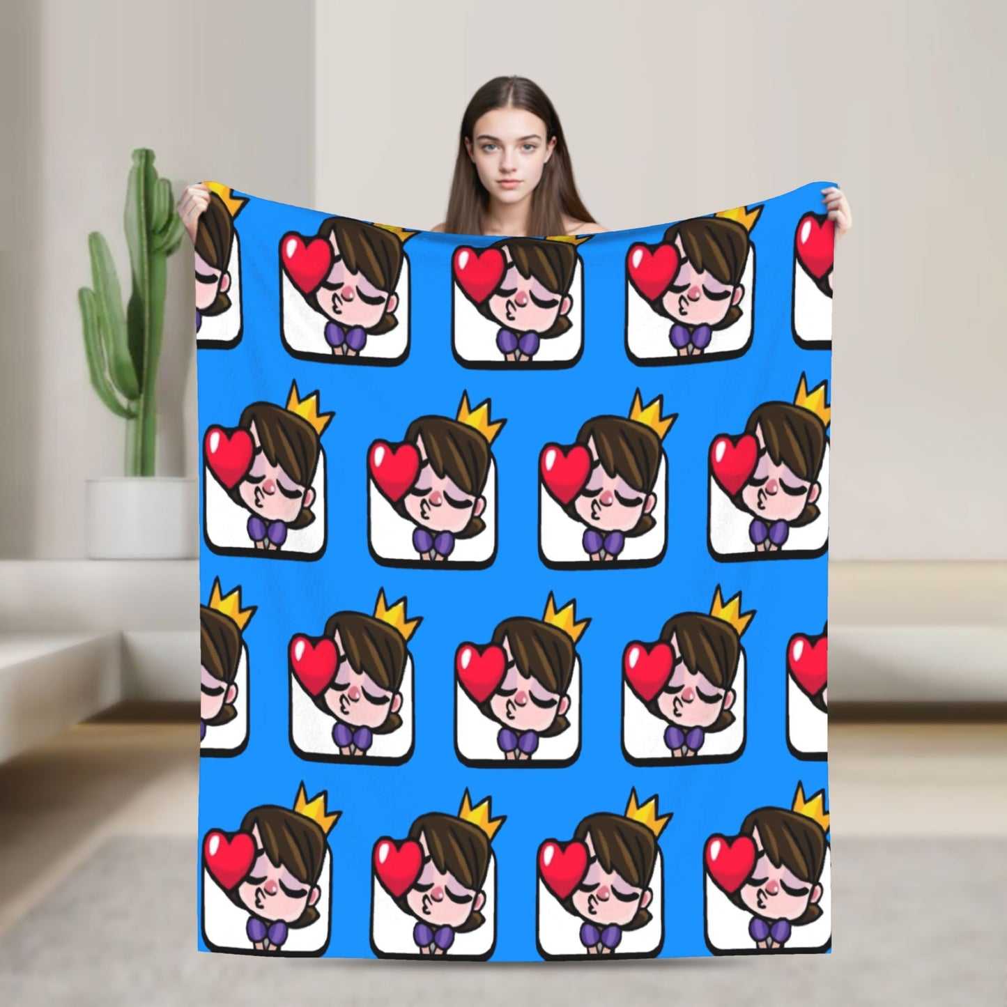 Clashes Royaleds Game Knitted Blanket  Fuzzy Throw Blankets Bed Sofa Portable Soft Warm Bedspreads