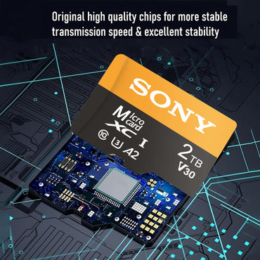SONY TF Memory Card High Speed 2TB/1TB/512GB/256GB A2 C10 Latest Read-Write Technology for Cameras Phones Computers Dashcams
