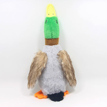 Brinquedo de Pelúcia Fofo de Pato com Som, Bicho de Pelúcia Chiador, Brinquedo para Cão que Limpa os Dentes, Brinquedo de Corda para Roer, Acessórios para Animais de Estimação