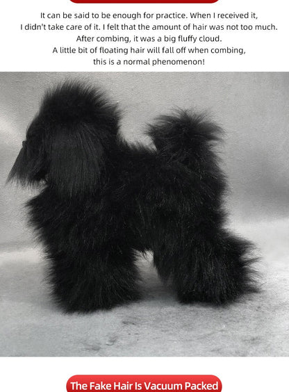 Teddy Pet simulation hair beauty fake beautician practicing dog standard Teddy full body fake head, skeleton model?pet groomer