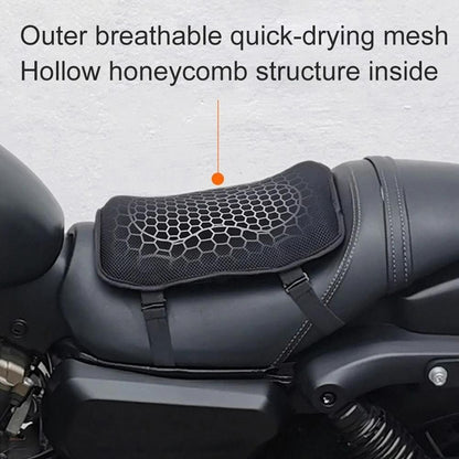 Capa de Banco Universal Antiderrapante para Alívio de Pressão Almofada de Assento de Moto Confortável Colmeia de Gel Acessórios para Moto