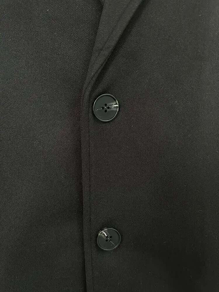 IEFB Korean Style Men's Fashion Tide Woolen Coat Single Breasted Overcoat 2025 Autumn New Stylish Trench Casual Loose Fit 9D1655