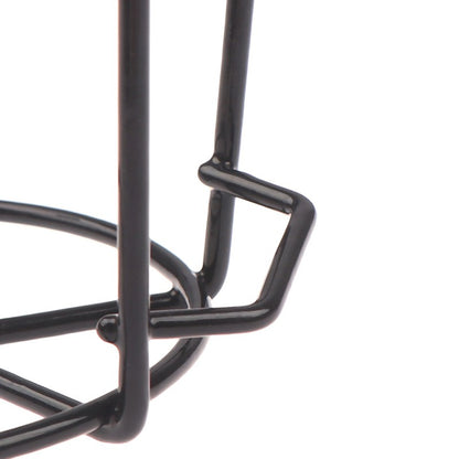 Garden Hanging Plant Iron Racks Balcony Round Flower Pot Rack Railing Fence