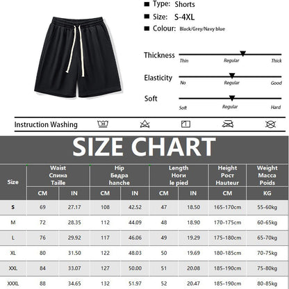 Summer New Drawstring Shorts Men Casual Jogger Sweathshorts Casual Classic Workout Gym Running Sports Board Shorts