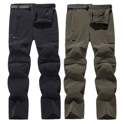 2025 Zip Off Hiking Pants Convertible Shorts Mens Cargo Work Pants Lightweight Breathable Trousers Workwear Outdoor Casual Pants