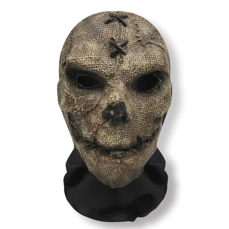 Halloween Ghost 3D Printed Mask, Stretchy Mesh Full Head Accessory, Fun Horror Cosplay Party Halloween