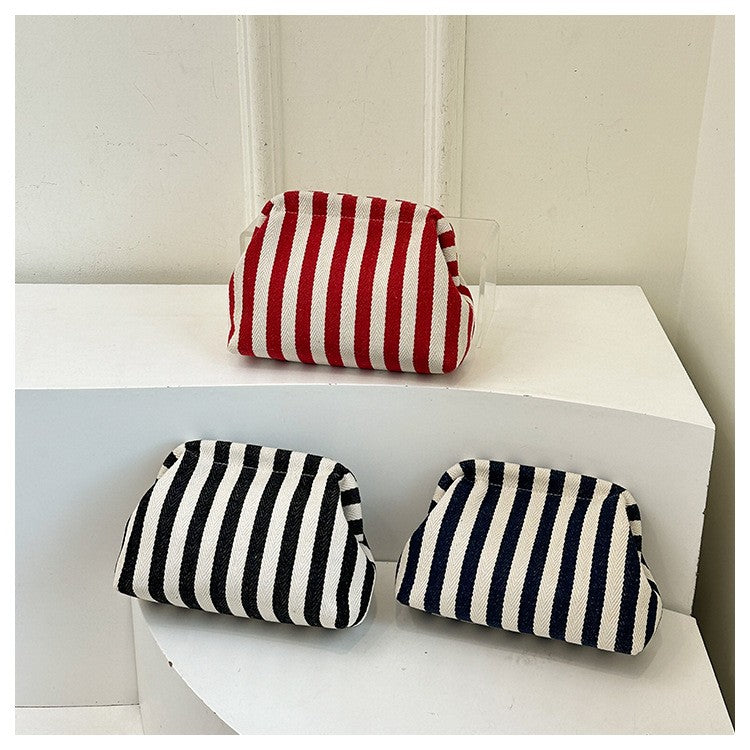 Summer Woven Crochet Purses for Women Beach Clutch Handbags 2025 Dumpling Hobo Casual Colorblock Bag Ladies Ruched Cloud Purse