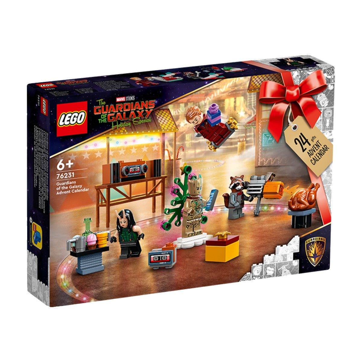 LEGO Super Heroes 76231 Calendário do Advento de Natal Guardiões da Galáxia Blocos de Montar Quebra-Cabeça para Meninos e Meninas