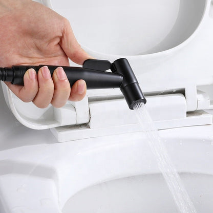 Pulverizador de bidê de banheiro portátil com válvula de latão, bidê de chuveiro de aço inoxidável, chuveiro higiênico, pulverizador de bidê de banheiro montado na parede
