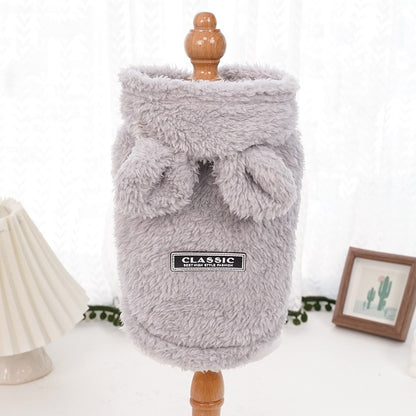 Pet Dog Soft Fleece Clothes Cute Hoodie Coat for Small Medium Dogs Cats Autumn Winter Puppy Hooded Jacket Sweater Pug Apparel