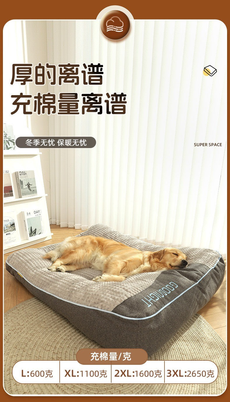 Cama Para Cães E Gatos No Inverno Tapete Grande Para Cães Ninho Quente Para Animais De Estimação Canil Para Filhotes De Porte Pequeno Médio E Grande Colchão Para Dormir Tamanho Grande