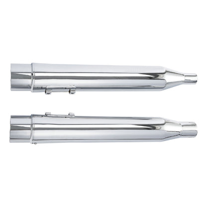Motorcycle 4" Slip-On Dual Exhaust Pipes For Harley Touring Road King Electra Glide Street Glide Road Glide 2017-2023 2022 2021
