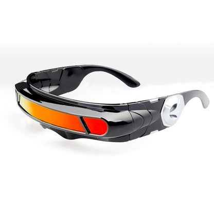 Polarized TR90 X-men Wrap Rectangle Sunglasses Men Women Special Memory Materials Laser Cyclops Travel Shield Punk Sun Glasses