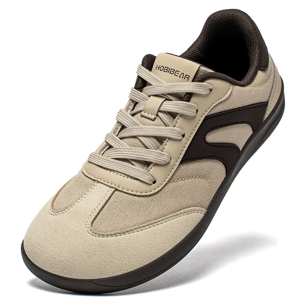 Tênis Unissex HOBIBEAR Barefoot Feminino Masculino Bico Largo Minimalista Zero Drop Antiderrapante Cadarço Casual